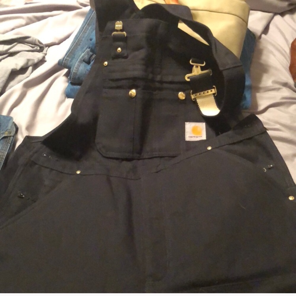 Black Carhartt Bib Overalls